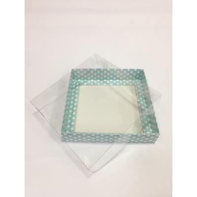 15x15x3 Mavi Puantiyeli Kutu