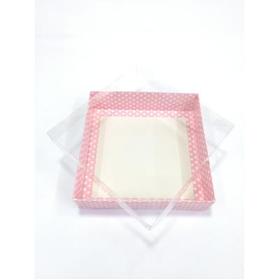 20x20x5 Pembe Puantiyeli Kutu