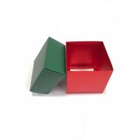 10x10x10 YEŞİL KAPAKLI KIRMIZI KUTU