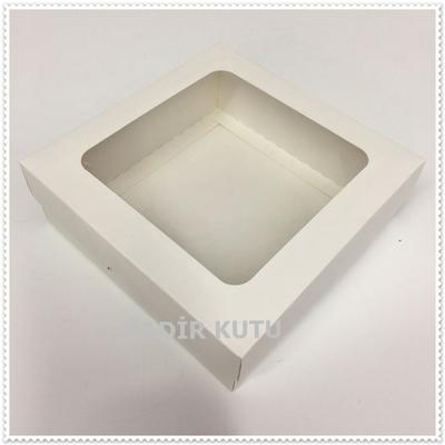 15x15x5 Çerçeveli Beyaz Kutu