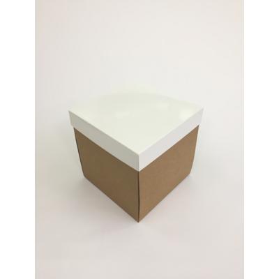 15x15x15 Alt Kraft Üst Beyaz Kutu