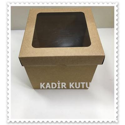 15x15x15 Çerçeveli Kraft Kutu 