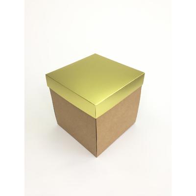 15x15x15 Alt Kraft Üst Altın Kutu