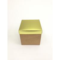 15x15x15 Alt Kraft Üst Altın Kutu