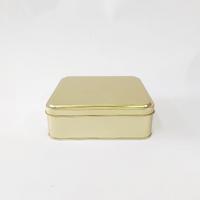 15x15x5 Kare Altın Metal Kutu