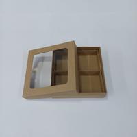 15x15x5 Bölmeli Çerçeveli Kraft Kutu