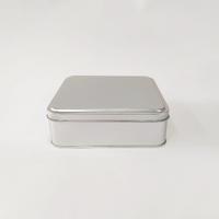 15x15x5 Kare Gümüş Metal Kutu