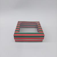 15x15x5 Yılbaşı Desenli Pencereli Kutu