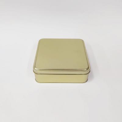 15x5 Kare Altın Metal Kutu