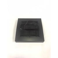  18x18x3 16 Bölmeli Siyah Çikolata Kutusu