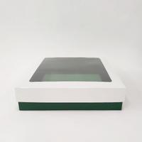 20x20x5 Beyaz Çerçeveli Alt Yeşil Kutu