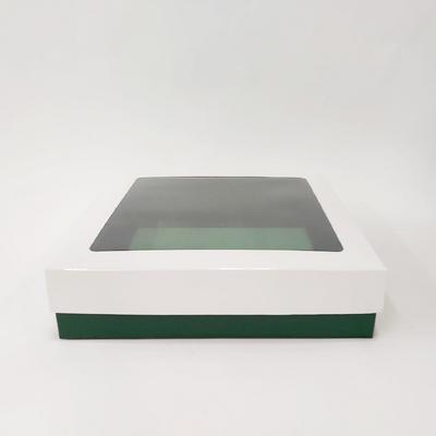 20x20x5 Beyaz Çerçeveli Alt Yeşil Kutu