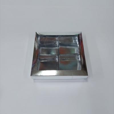 20x20x5 Bölmeli Gümüş Kutu