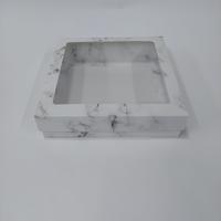 20x20x5 Çerçeveli Mermer Desenli Kutu