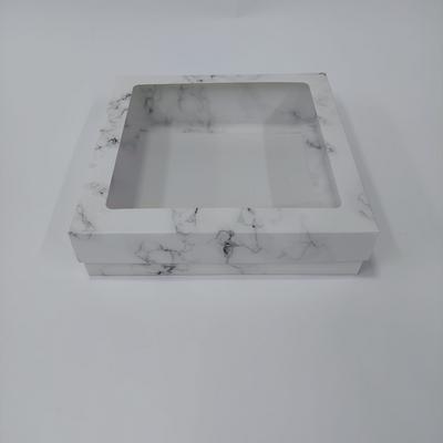 20x20x5 Çerçeveli Mermer Desenli Kutu