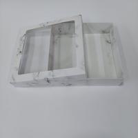 20x20x5 Çerçeveli Mermer Desenli Kutu