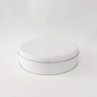 21x6 Oval Beyaz Metal Kutu