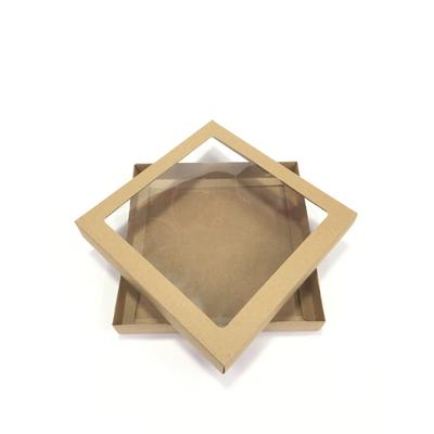 25x25x5 Çerçeveli Kraft Kutu