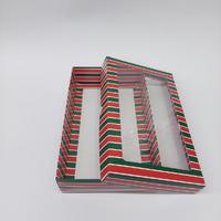 25x15x5 Yılbaşı Desenli Pencereli Kutu