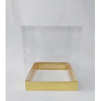 25x25x30 Alt Altın Üst Asetat Kutu