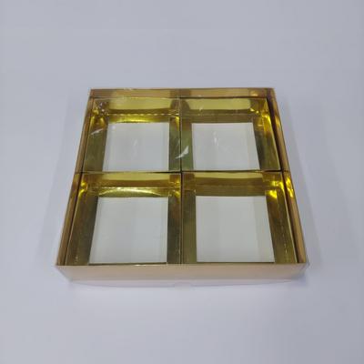 25x25x5 Bölmeli Altın Kutu