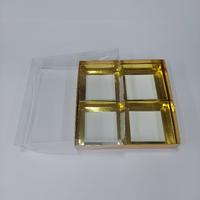 25x25x5 Bölmeli Altın Kutu