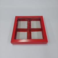 25x25x5 Kırmızı Bölmeli Kutu 