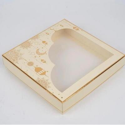 25x25x5 Krem Pencereli Ramazan Kutusu