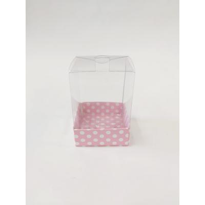 6x6x12 Pembe Puantiyeli Kutu