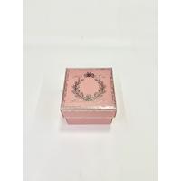 8x8x6 Gümüş Yaldızlı Pembe Kutu