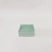 8x8x3 Gümüş Yaldızlı Mint Yeşili Kutu