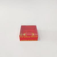 8x8x4 Altın Yaldızlı Kırmızı Kutu