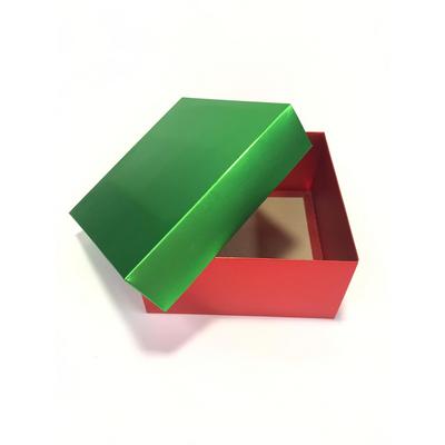 20x20x10 Yeşil Kapaklı Alt Kırmızı Kutu