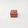 8x8x6 Gümüş Yaldızlı Bordo Kutu
